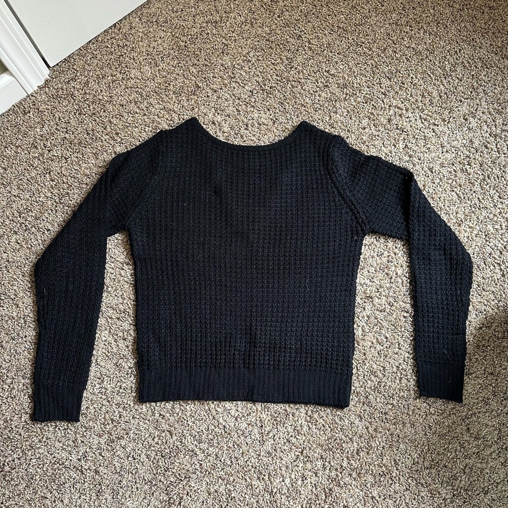 Black Waffle sweater